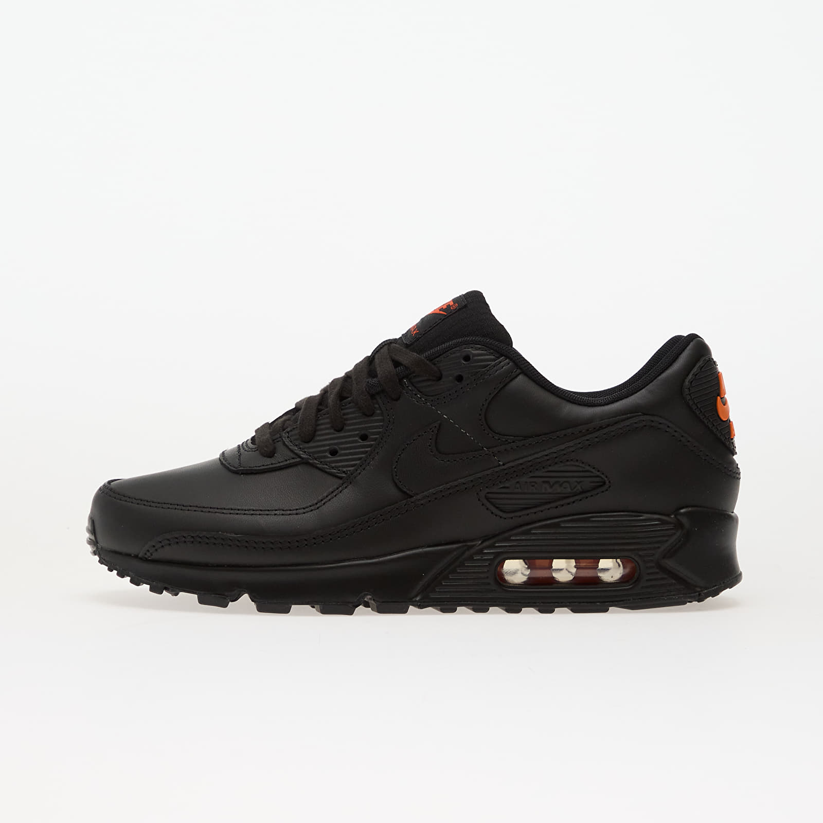Herresko Nike Air Max 90 Black/ Black-Safety Orange