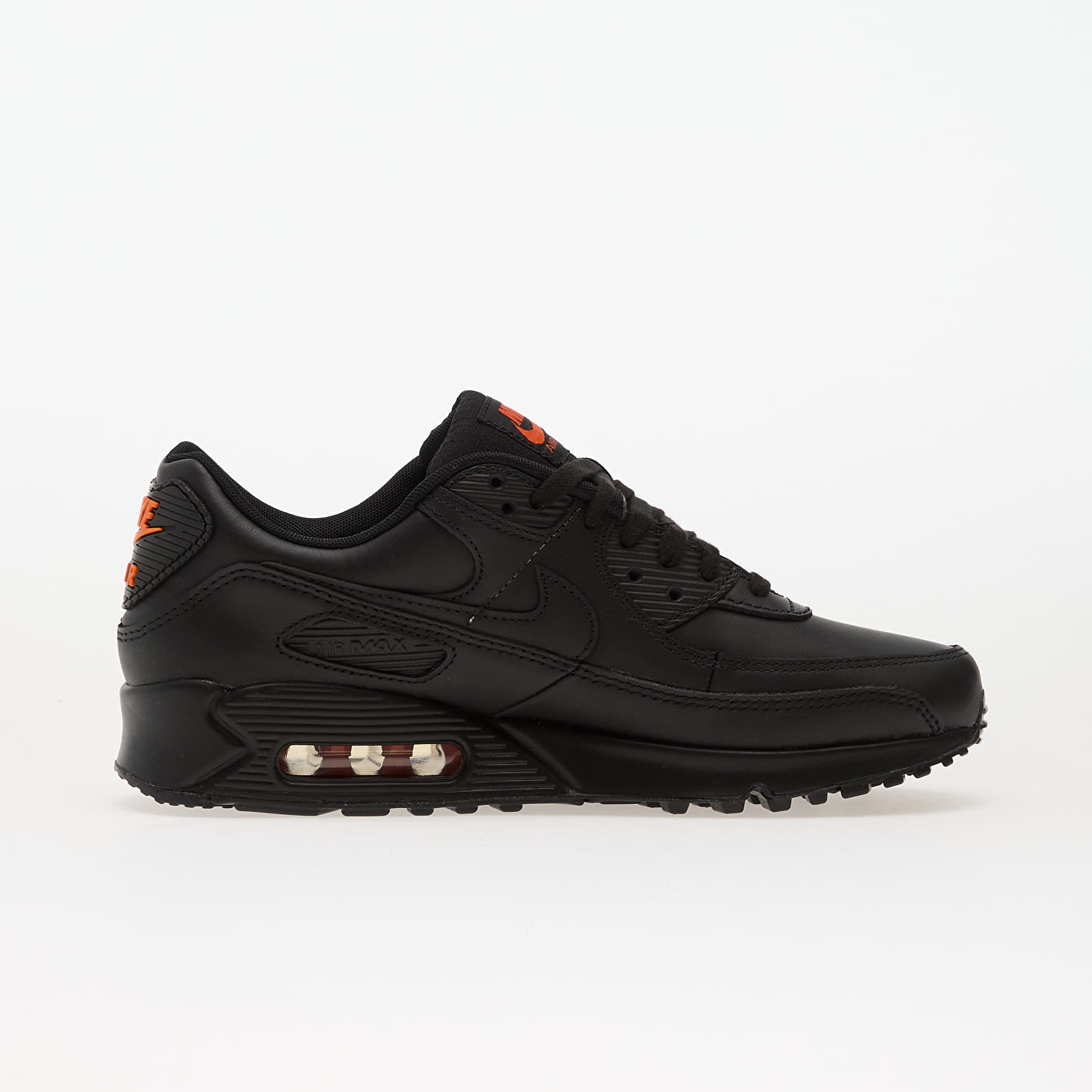Herresko Nike Air Max 90 Black/ Black-Safety Orange
