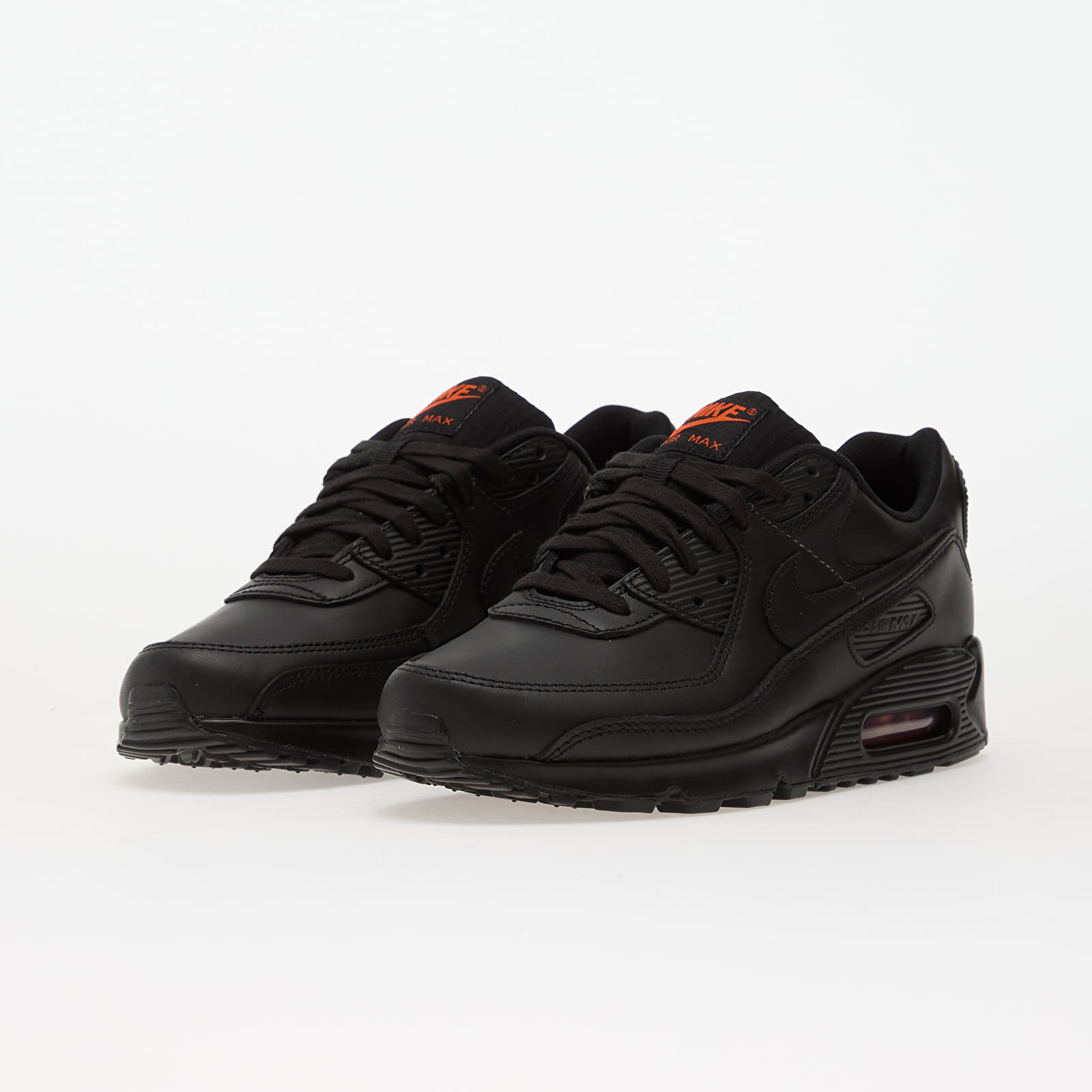 Herresko Nike Air Max 90 Black/ Black-Safety Orange