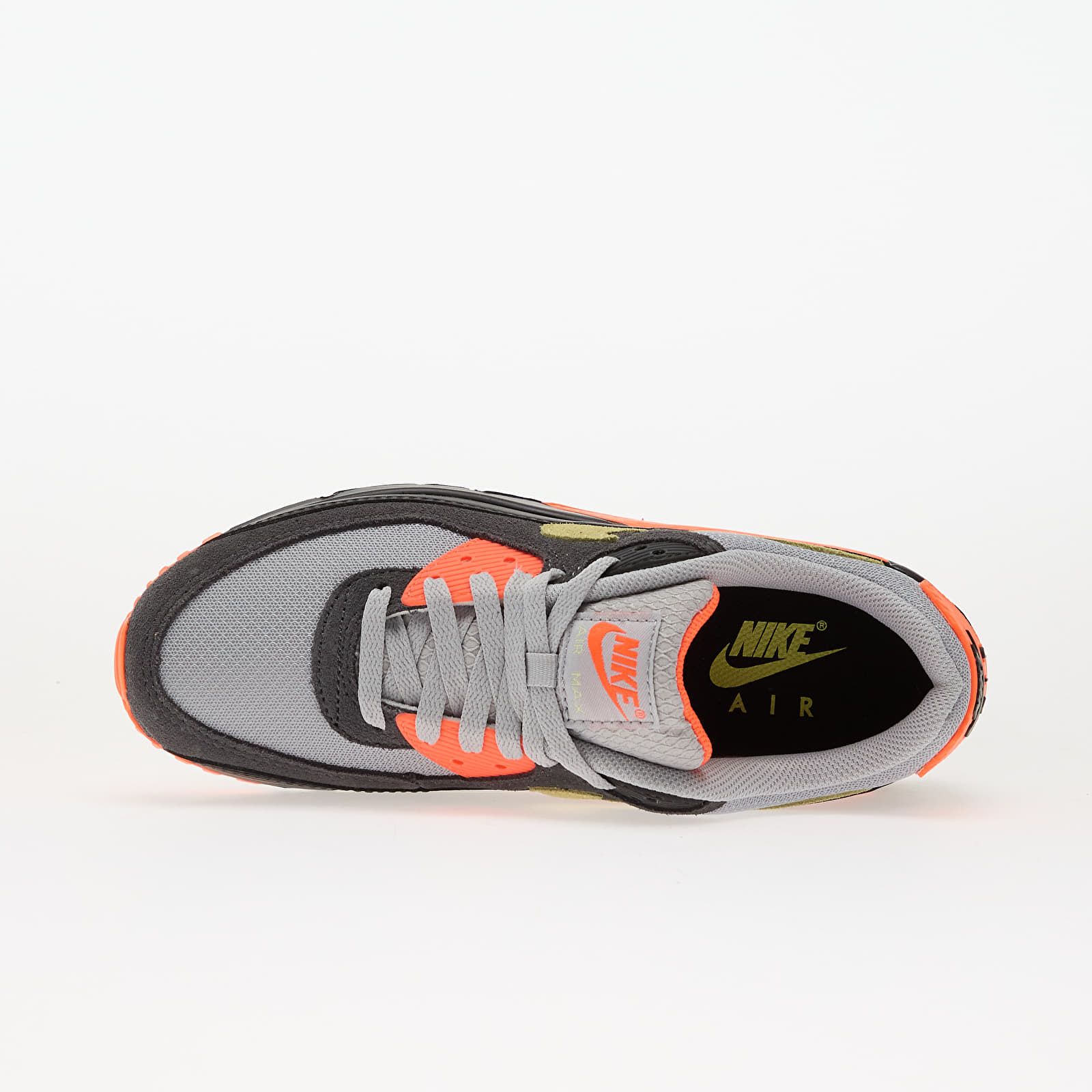 Herresko Nike Air Max 90 Lt Smoke Grey/ Limelight-Hyper Crimson