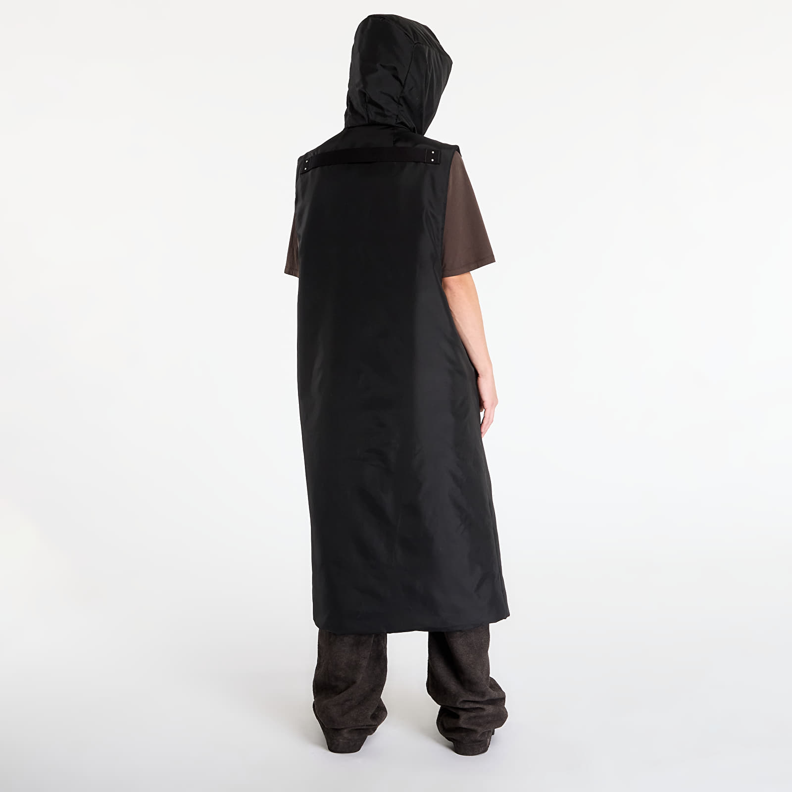 Vīriešu mēteļi Rick Owens DRKSHDW Hooded Liner Black