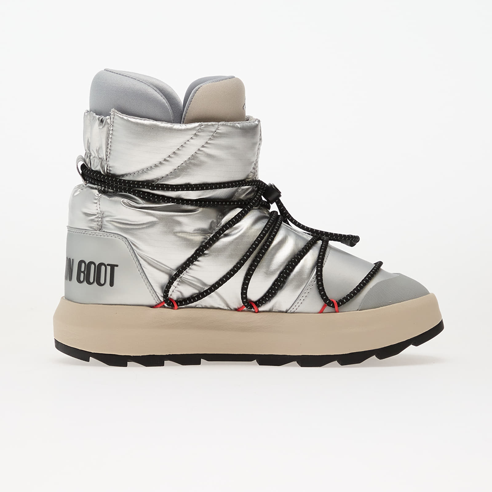 Ανδρικά παπούτσια adidas x Moonboot Ace Metallic Silver/ Core Black/ Lucid Red