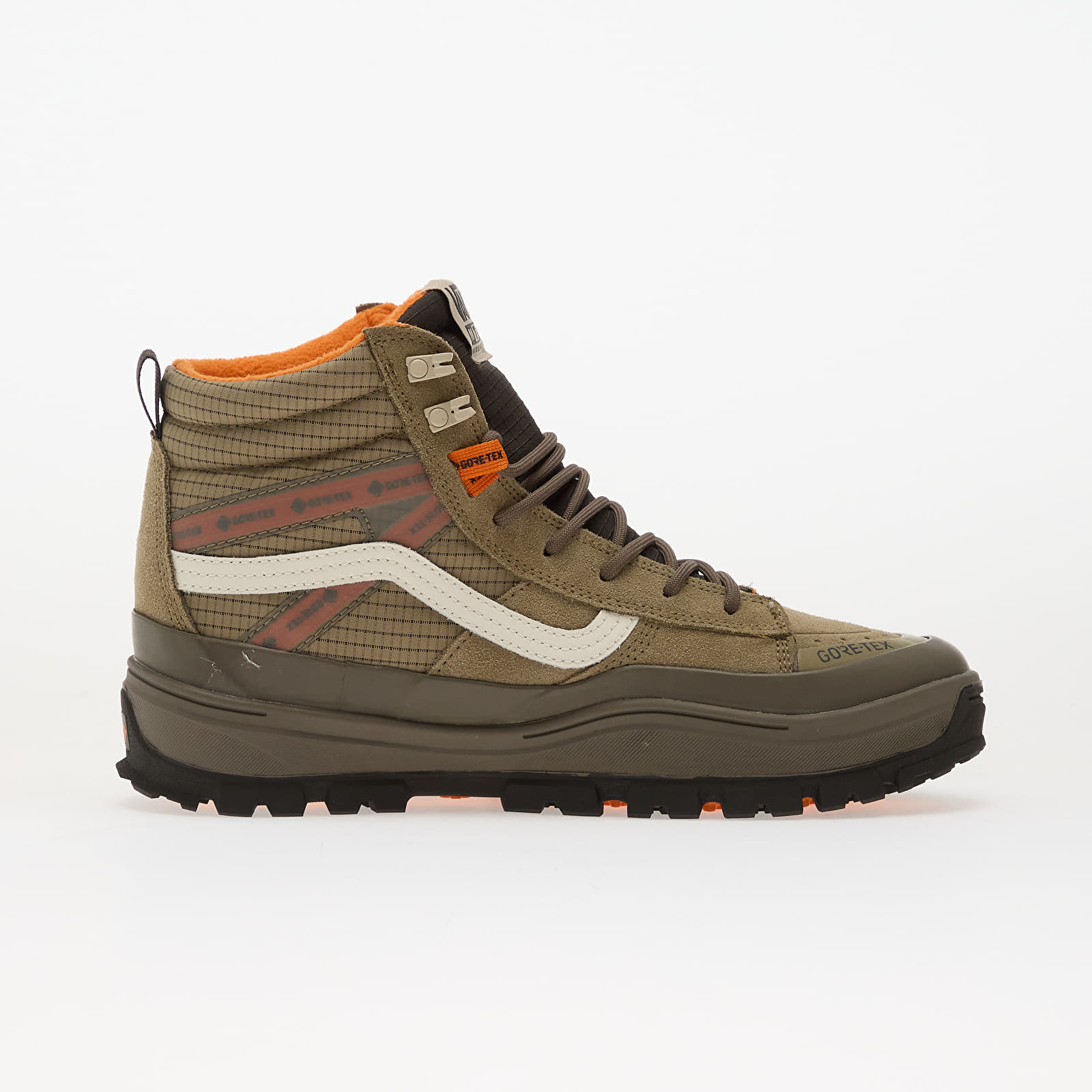 Herren Sneaker und Schuhe Vans MTE Sk8-Hi Gore-Tex Insulated Brown/ Khaki