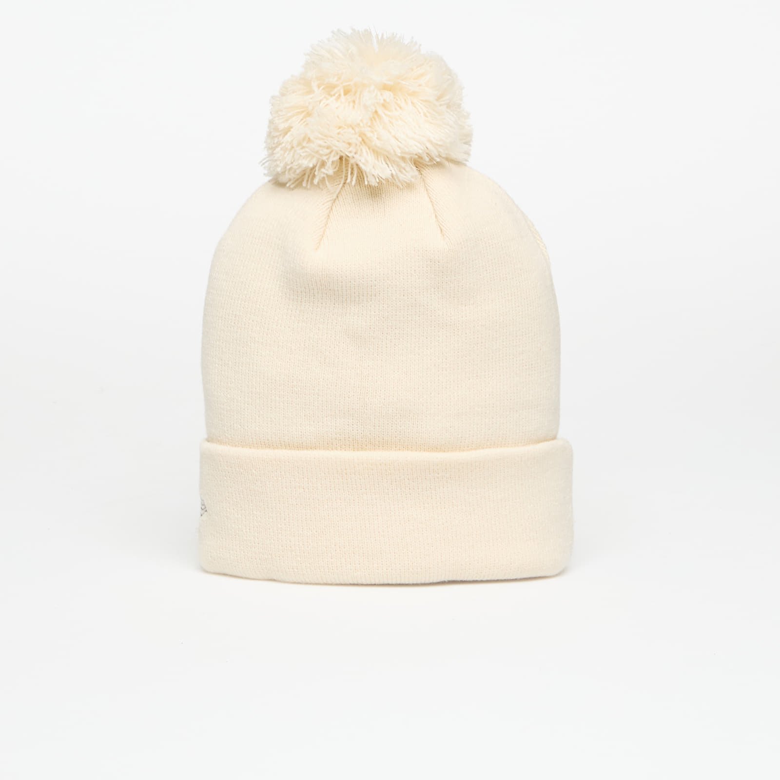 Chapeaux pour hommes New Era Knit Medium Wmns MLB Metallic Bobble Beanie New York Yankees Light Cream