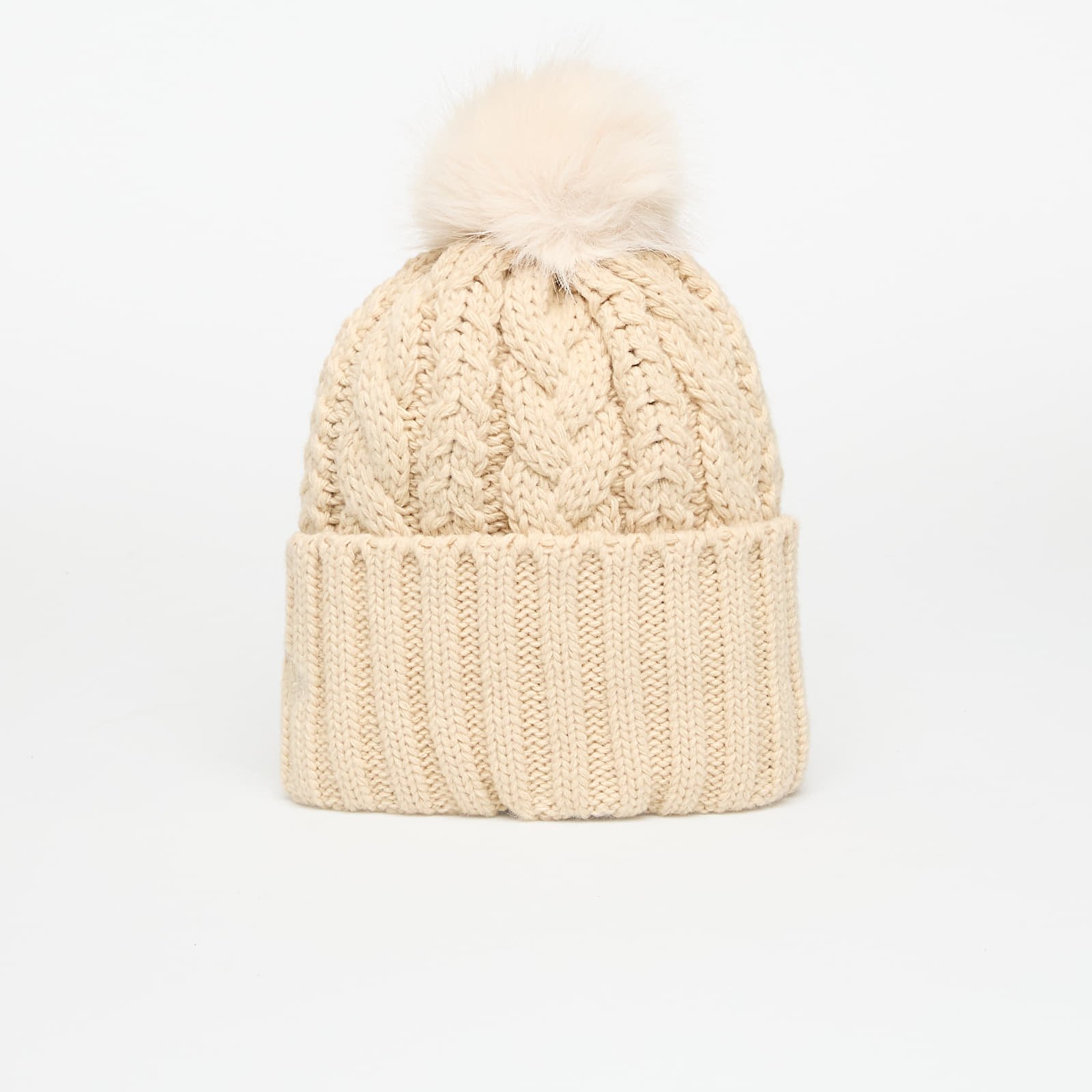 Hüte für Männer New Era New York Yankees MLB Light Beige Cable Knit Beanie Hat Stone