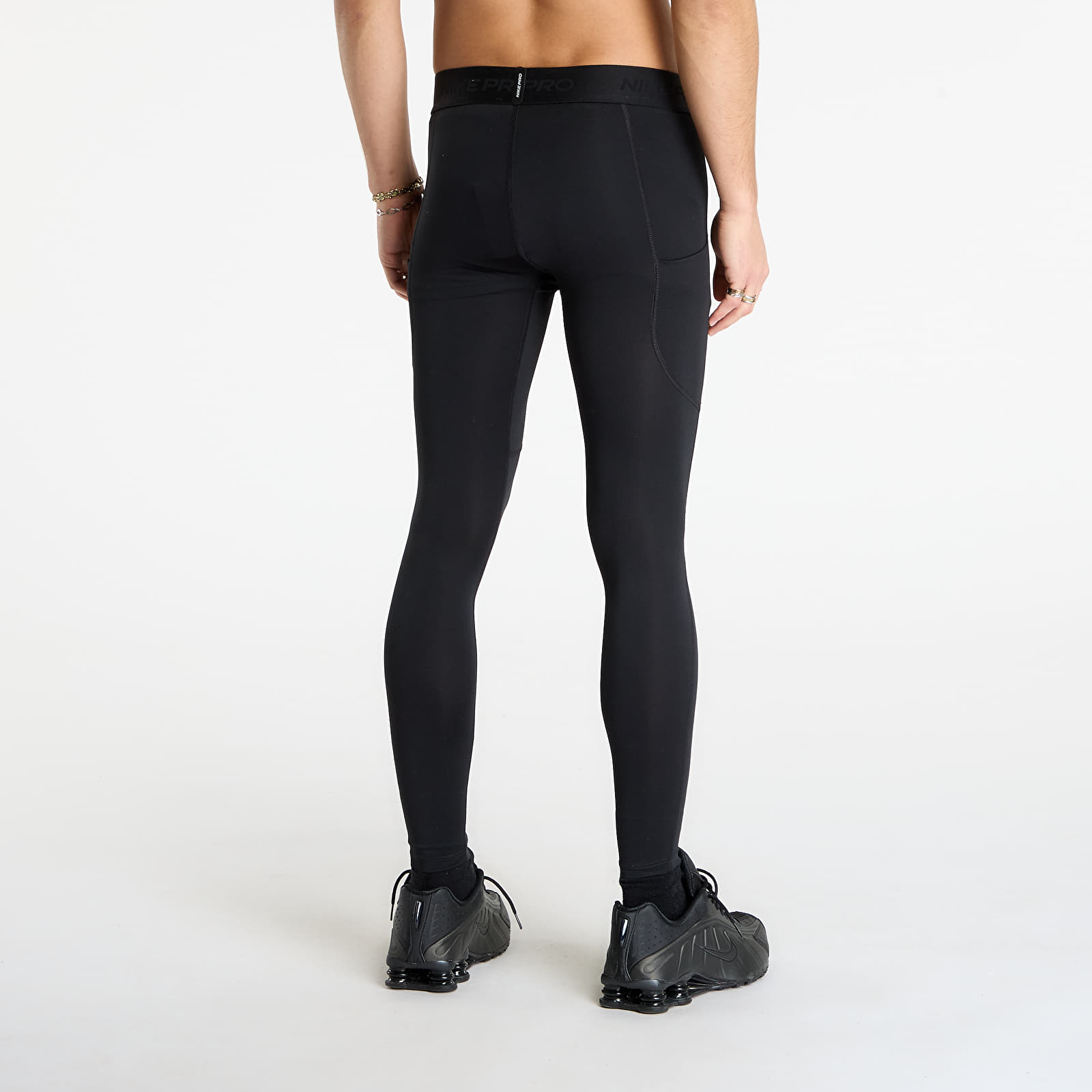 Bukser Nike Pro Men's Dri-FIT Fitness Tights Black/ White