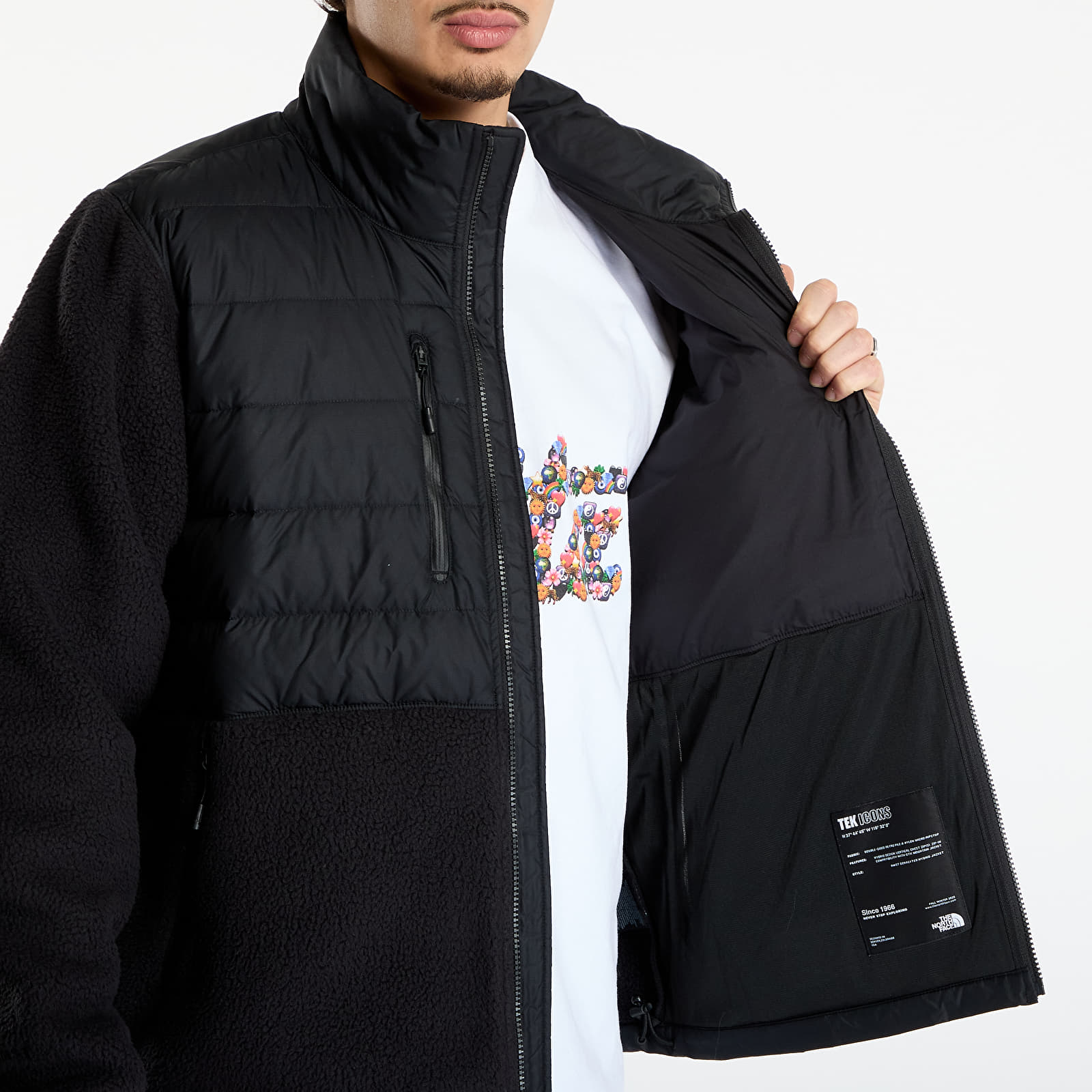Jassen The North Face M Rmst Denali Tek Hybrid Jacket TNF Black