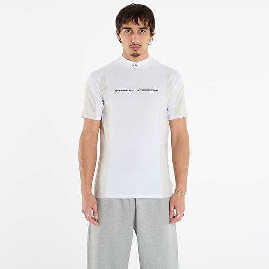 Nike Tech Men's Dri-FIT Short-Sleeve Base Layer White/ Light Bone/ Light Bone/ Black