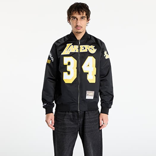 Mitchell & Ness NBA Maxxed Out Satin Jacket Lakers Shaquille O'Neal Black