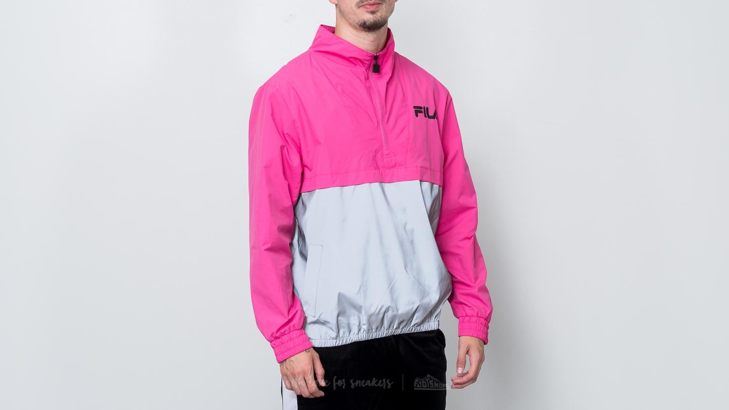 Magenta Fila Reflective Jacket Coach Jackets FILA Levi Colour
