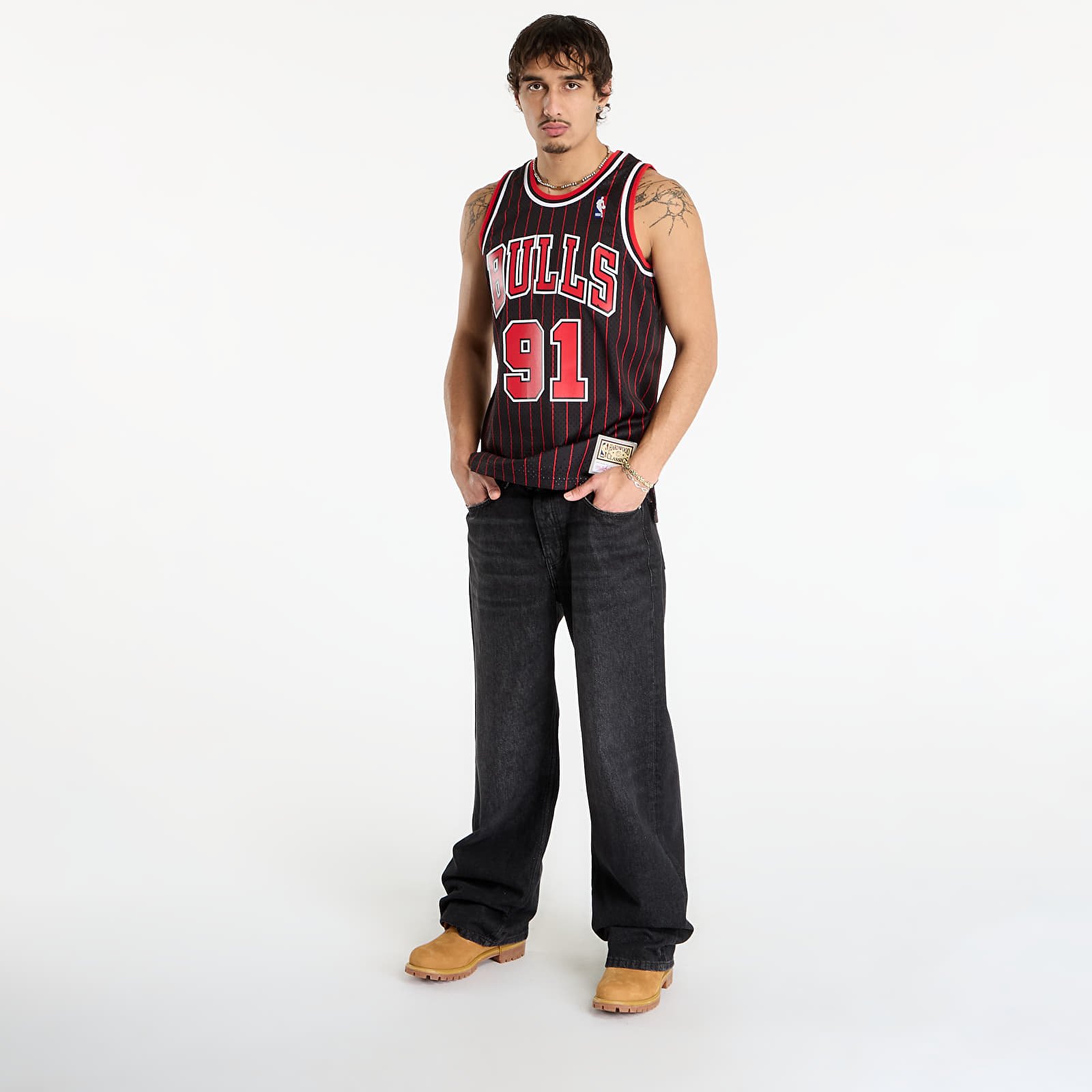 Brezrokavniki Mitchell & Ness NBA Swingman Alternate Jersey Bulls 1995 Dennis Rodman Black