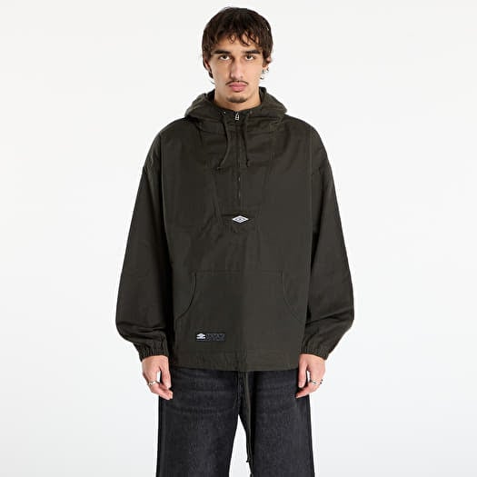 Umbro Masked Waxed Anorak Dark Olive