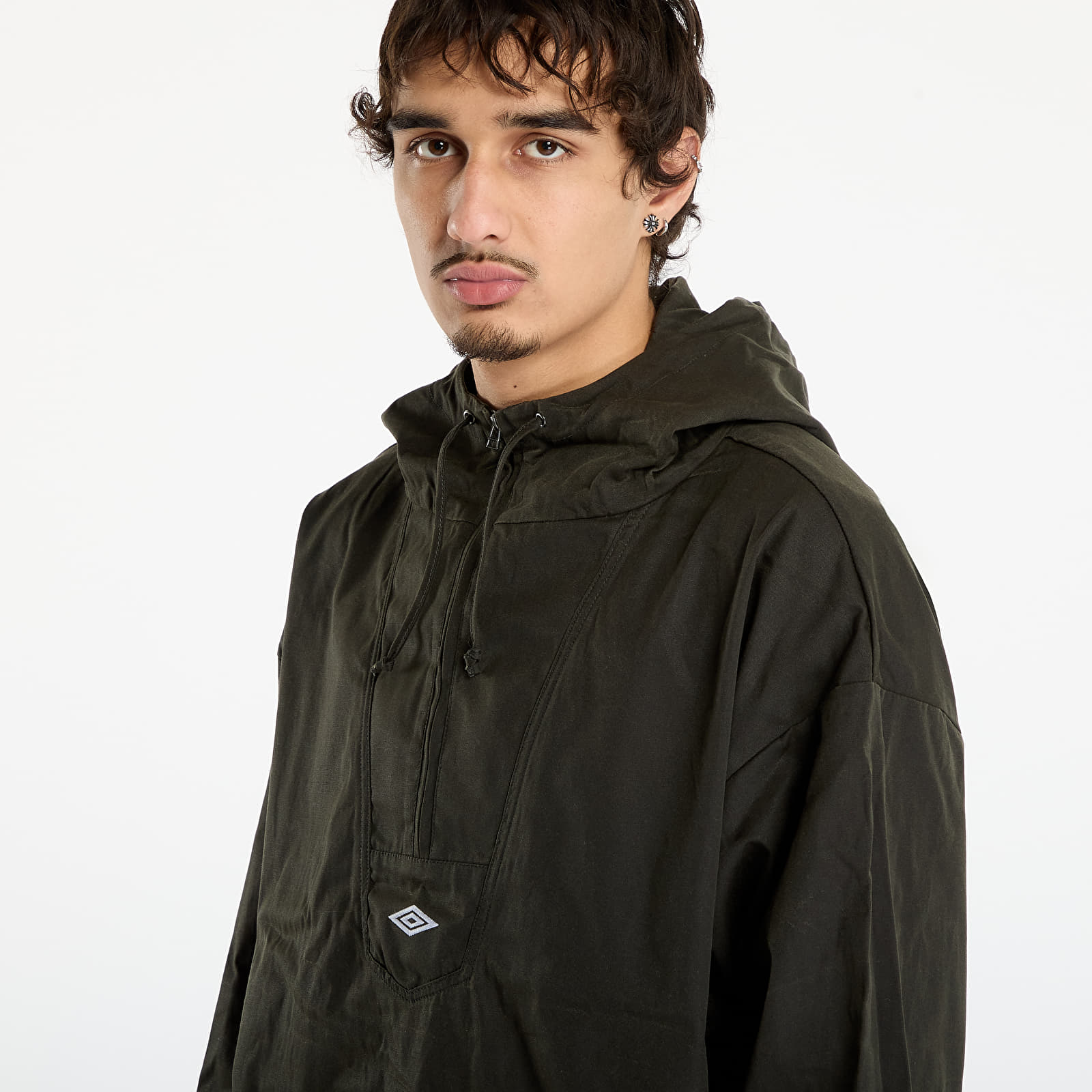 Jassen Umbro Masked Waxed Anorak Dark Olive