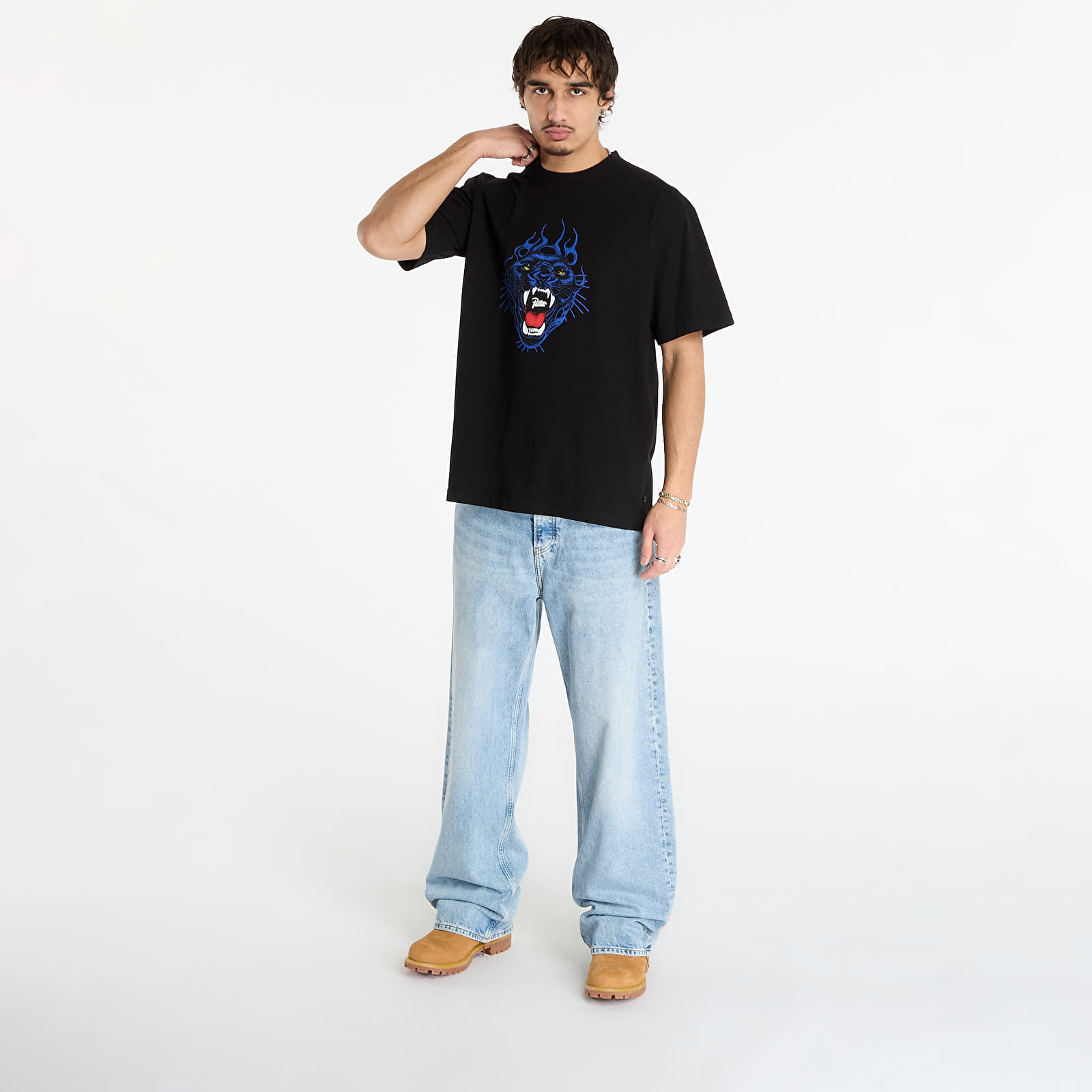 T-shirts Patta Fire Panther T-Shirt UNISEX Black