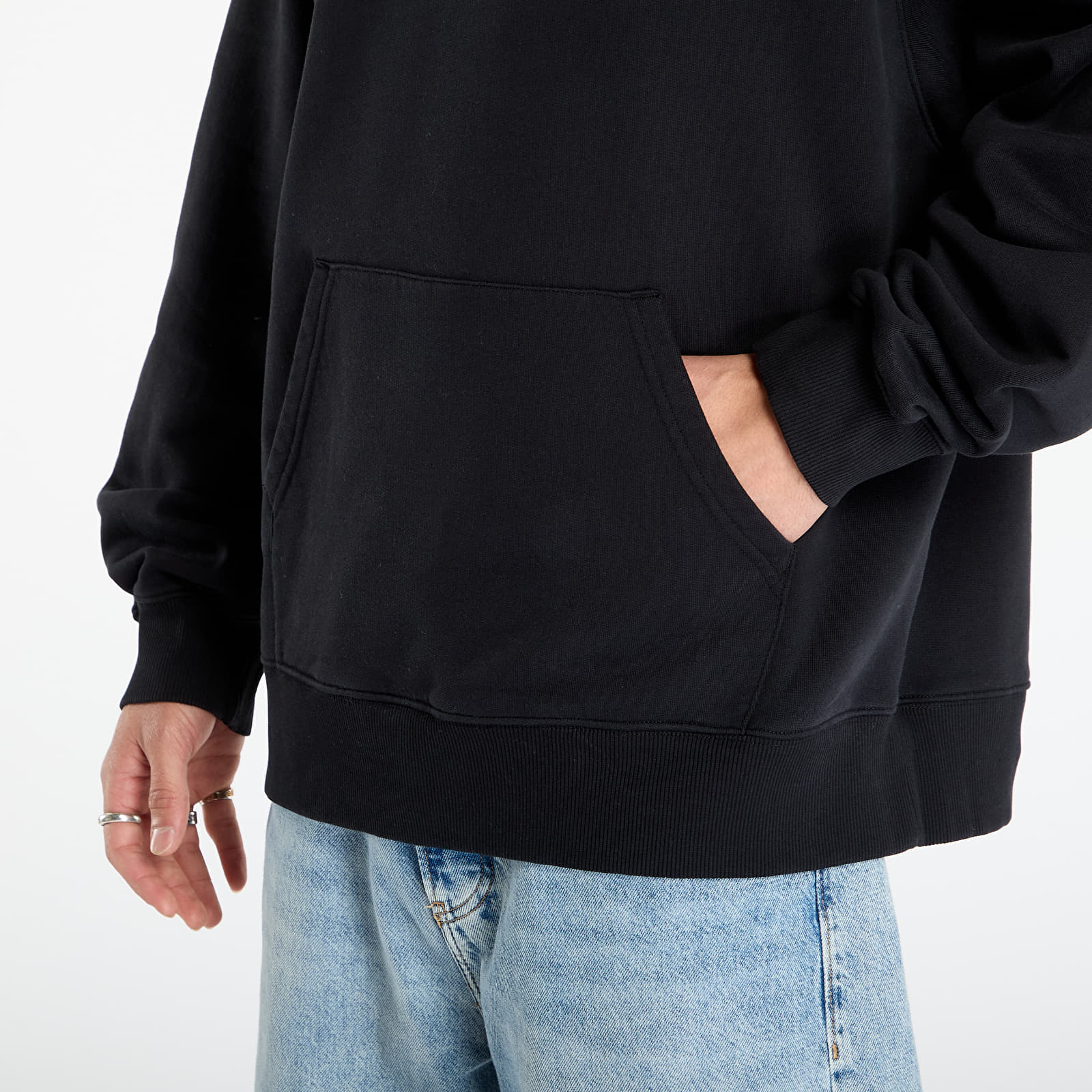Hoodies and sweatshirts Patta Embroidered Fire Panther Hooded Sweater UNISEX Black