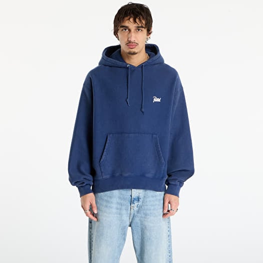 Sweatshirt Patta Classic Acid Washed Hooded Sweater UNISEX Estate Blue