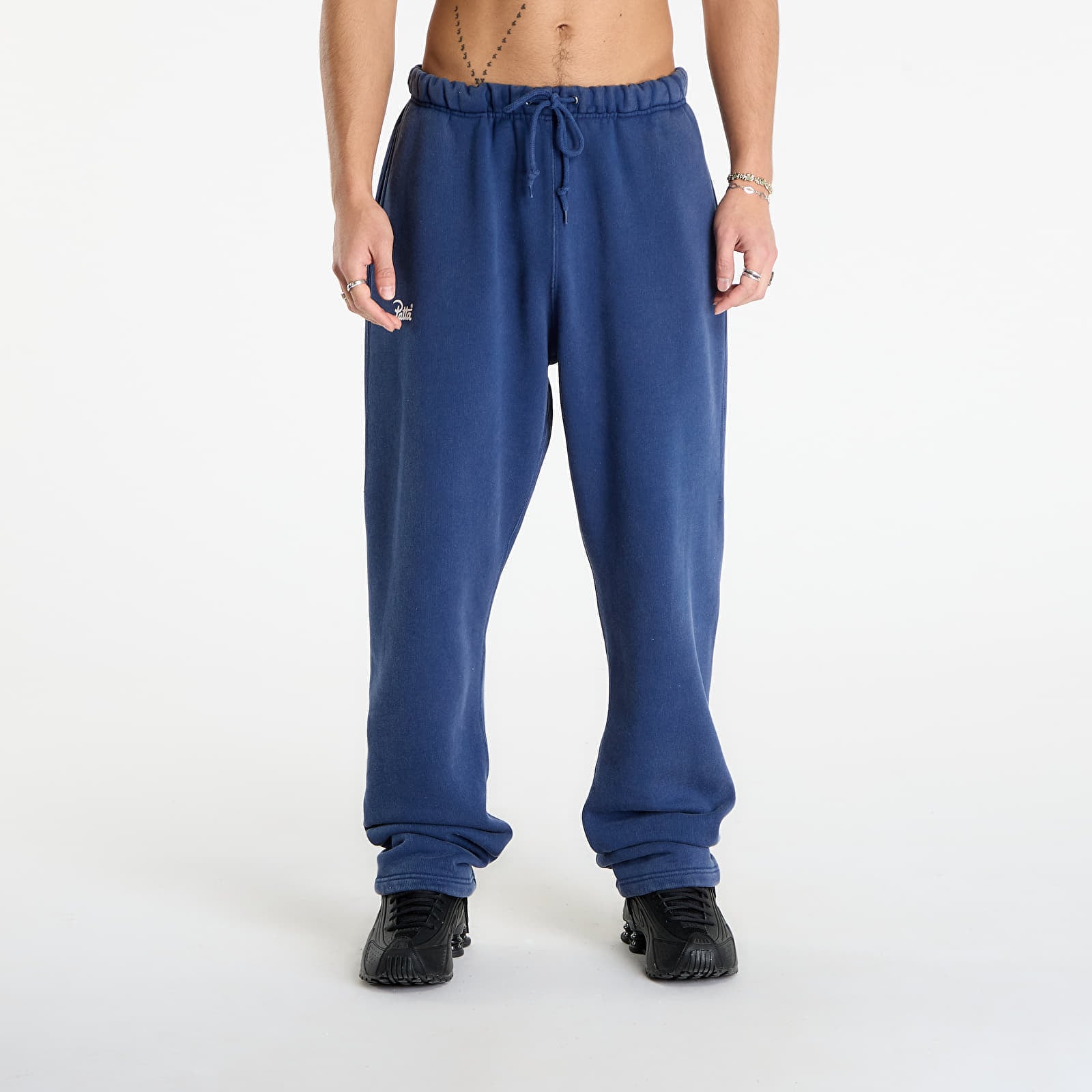 Pantaloni de trening Patta Classic Acid Washed Straight Leg Jogging Pants Estate Blue M