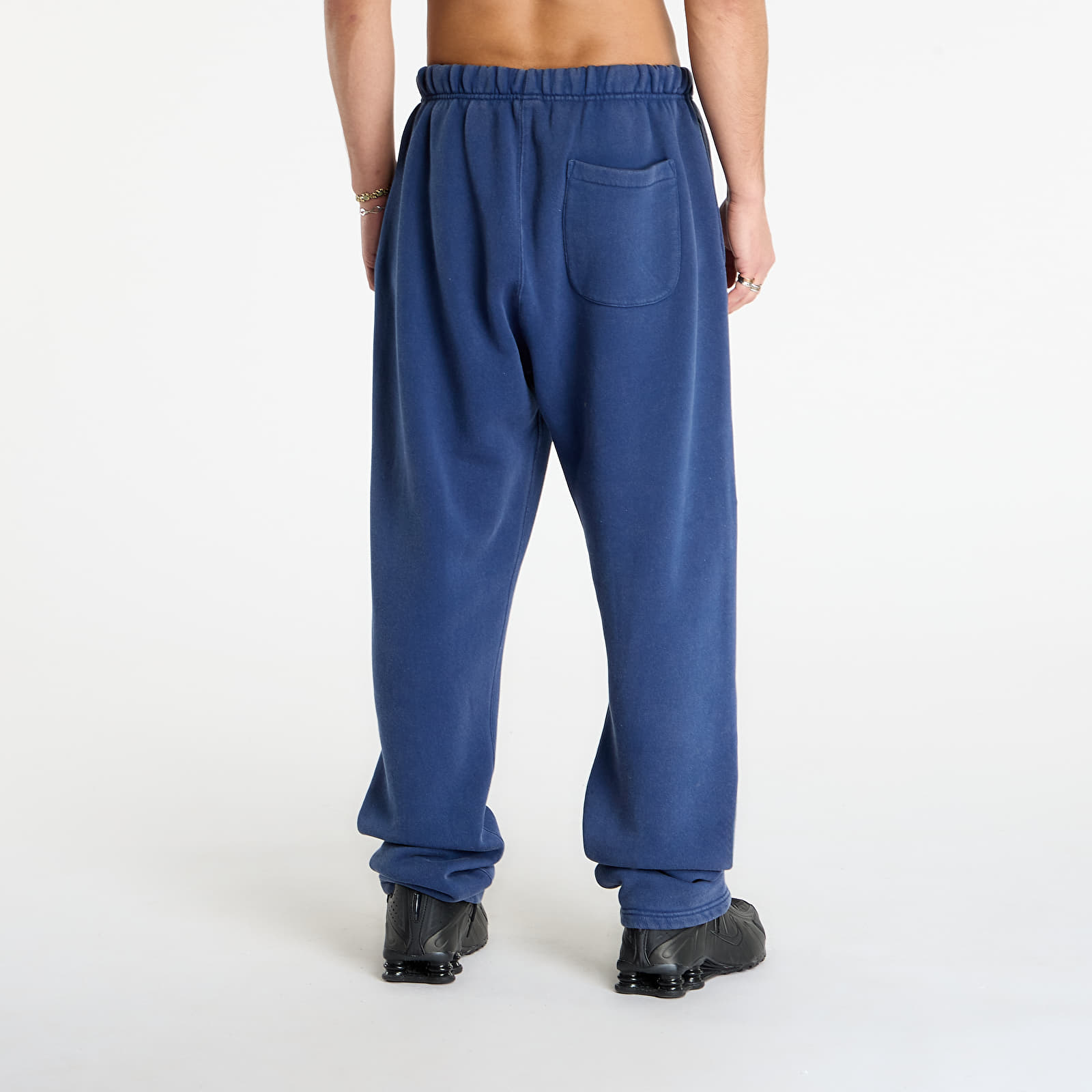 Chandal Patta Classic Acid Washed Straight Leg Jogging Pants Estate Blue