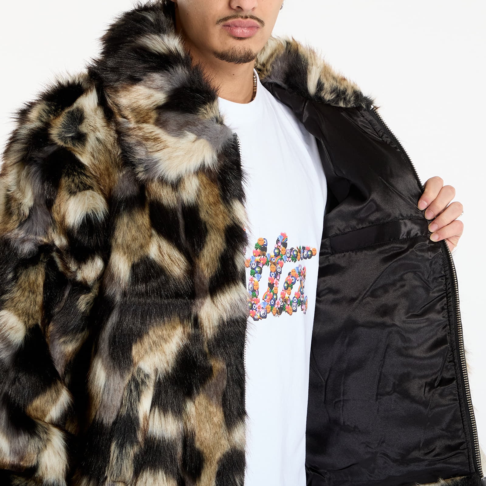 Casacos Patta Faux Fur Patchwork Jacket UNISEX Multi
