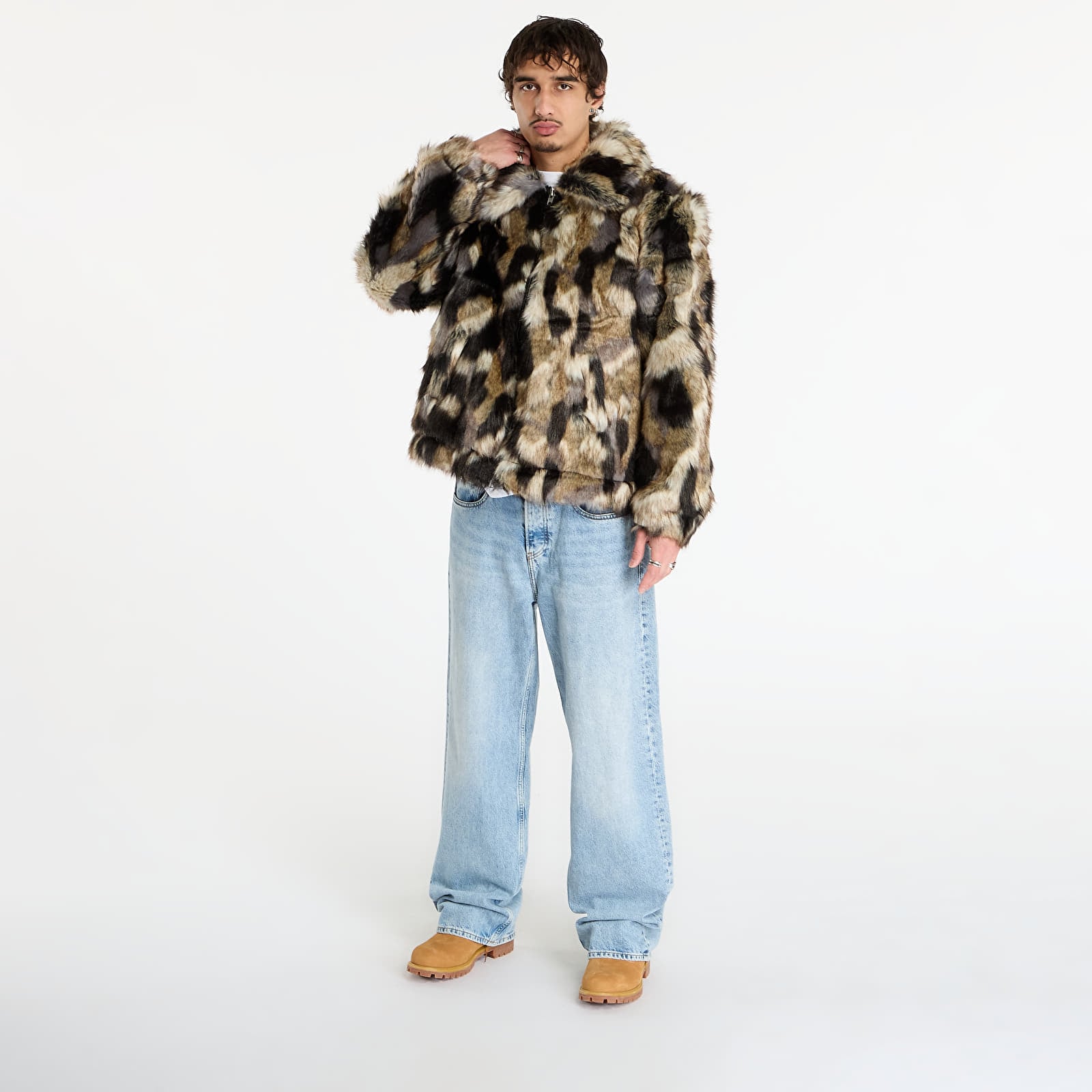 Casacos Patta Faux Fur Patchwork Jacket UNISEX Multi