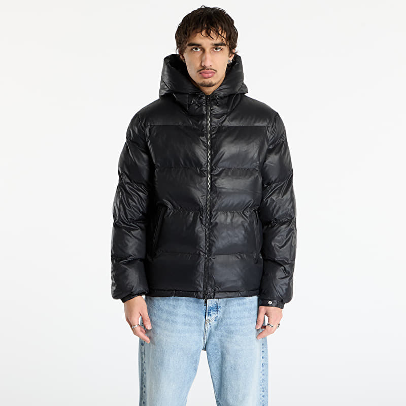 Patta Quilted Script Logo Puffer Jacket UNISEX Black