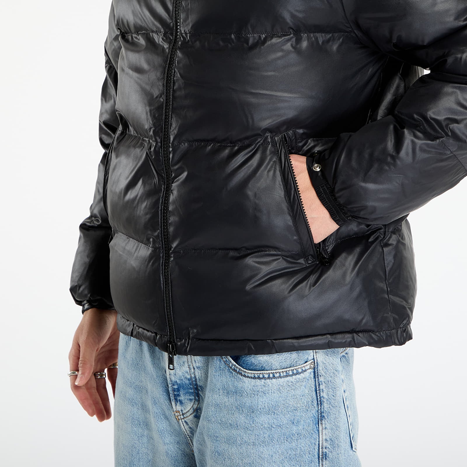 Jackets Patta Quilted Script Logo Puffer Jacket UNISEX Black