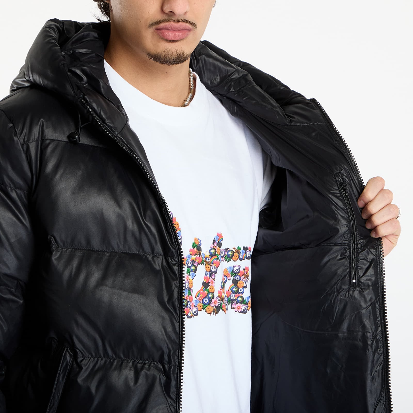 Jackets Patta Quilted Script Logo Puffer Jacket UNISEX Black