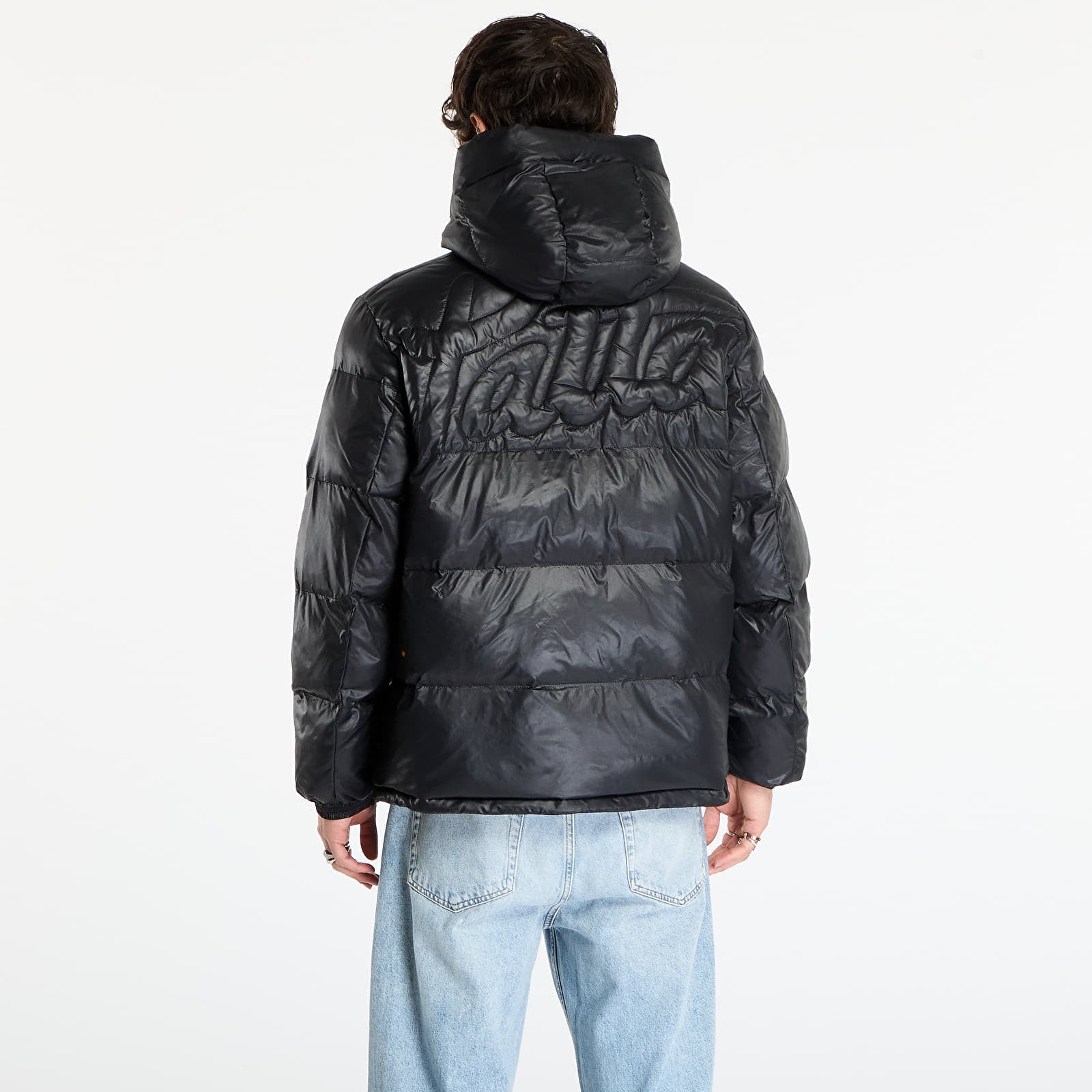 Jackets Patta Quilted Script Logo Puffer Jacket UNISEX Black
