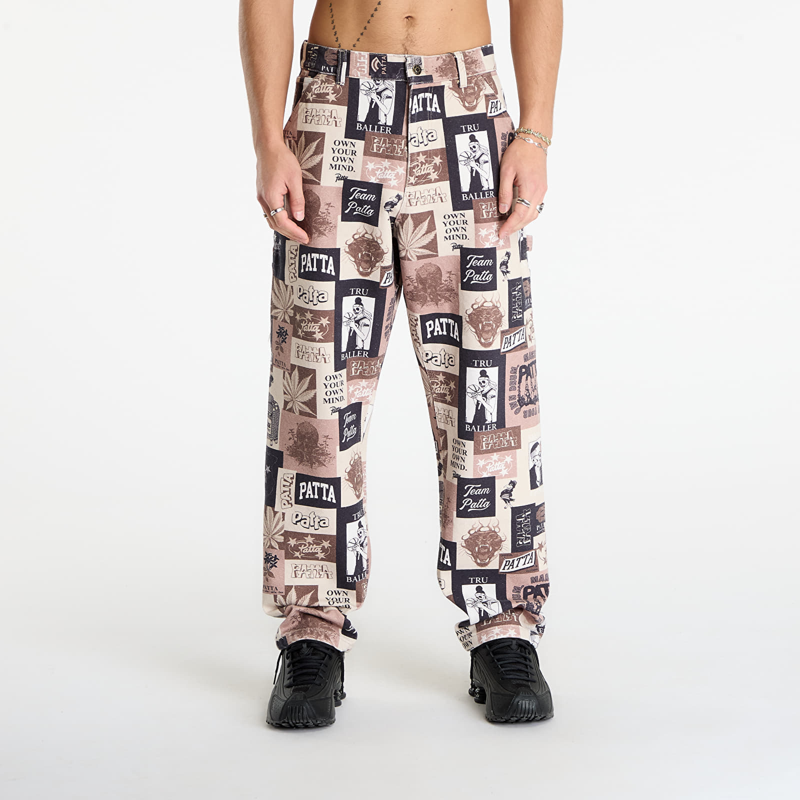 Pantaloni Patta Collage Canvas Pants Multi 28