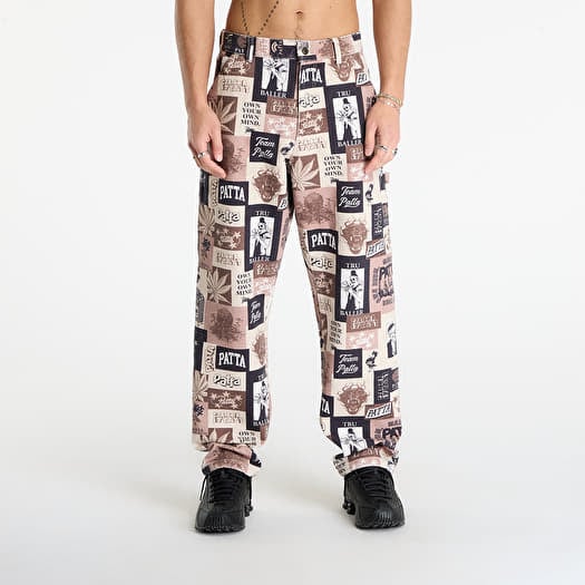 Patta Collage Canvas Pants  Multi