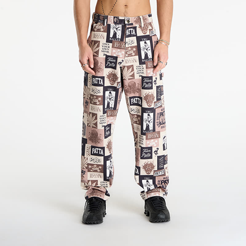 Patta Collage Canvas Pants  Multi