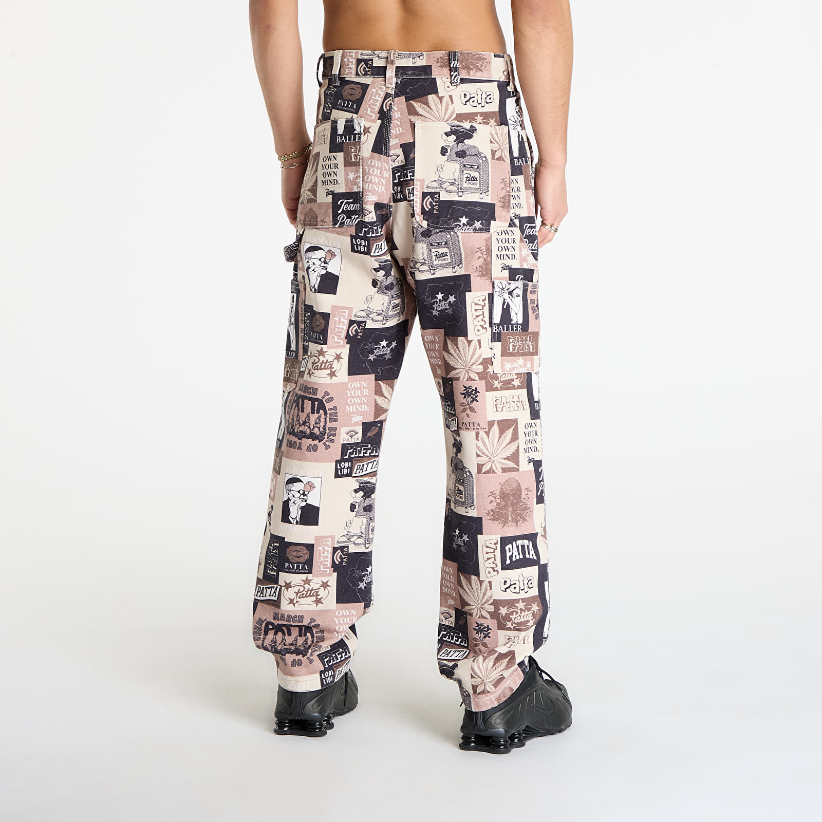 Pants Patta Collage Canvas Pants  Multi