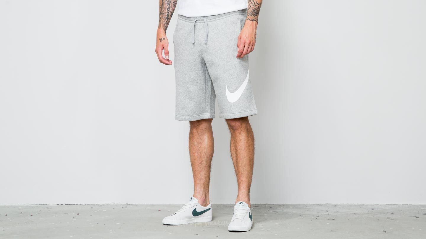 Shorts Nike Sportswear Fleece Club Short Light Grey Melange Footshop