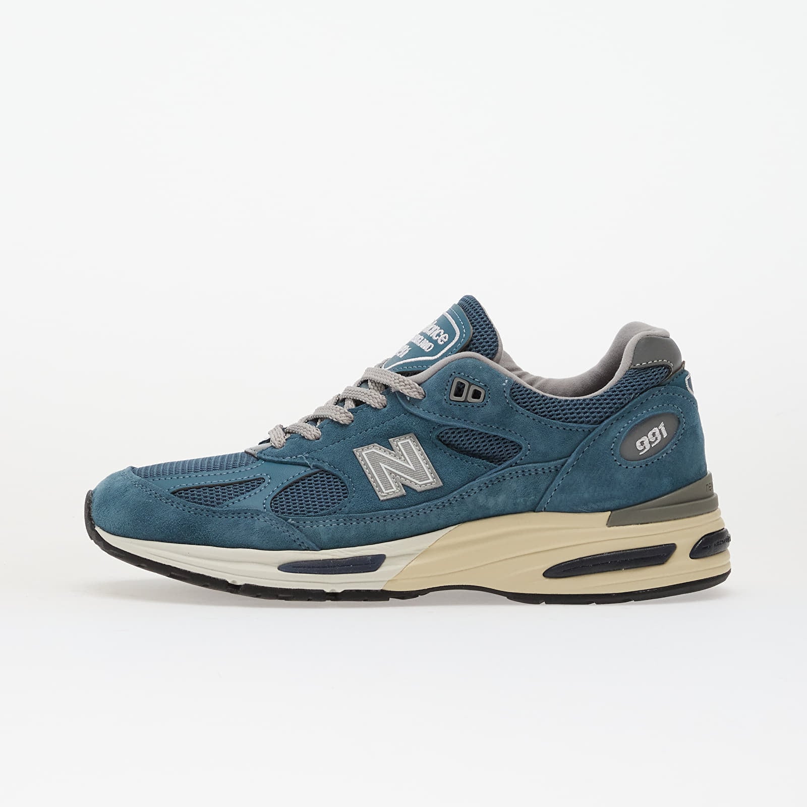 Levně Tenisky New Balance Made in UK 991v2 Blue