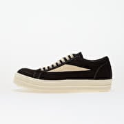 Rick Owens Woven Shoes - Vintage Sneaks Black/ Milk/ Milk