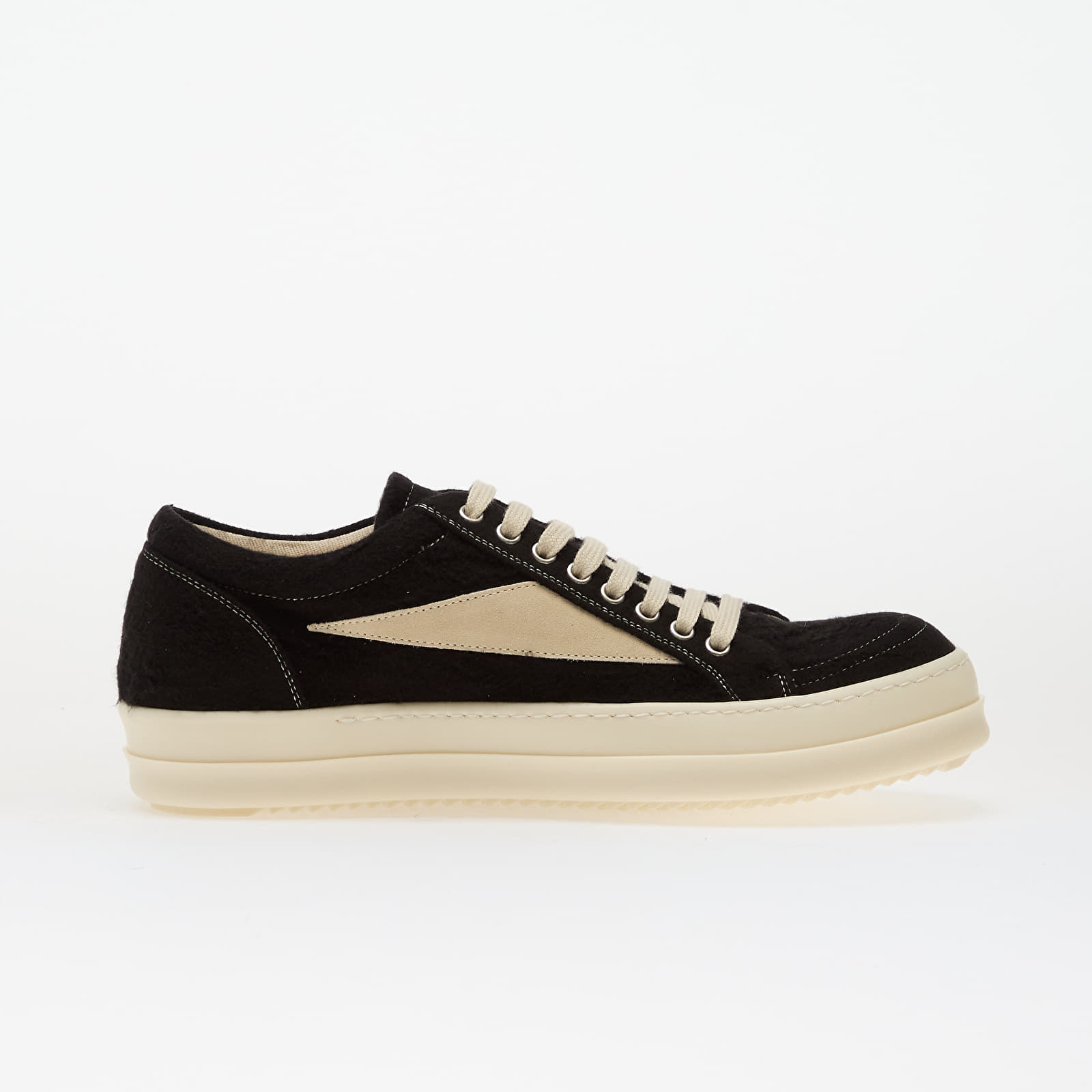 Buty damskie Rick Owens Woven Shoes - Vintage Sneaks Black/ Milk/ Milk