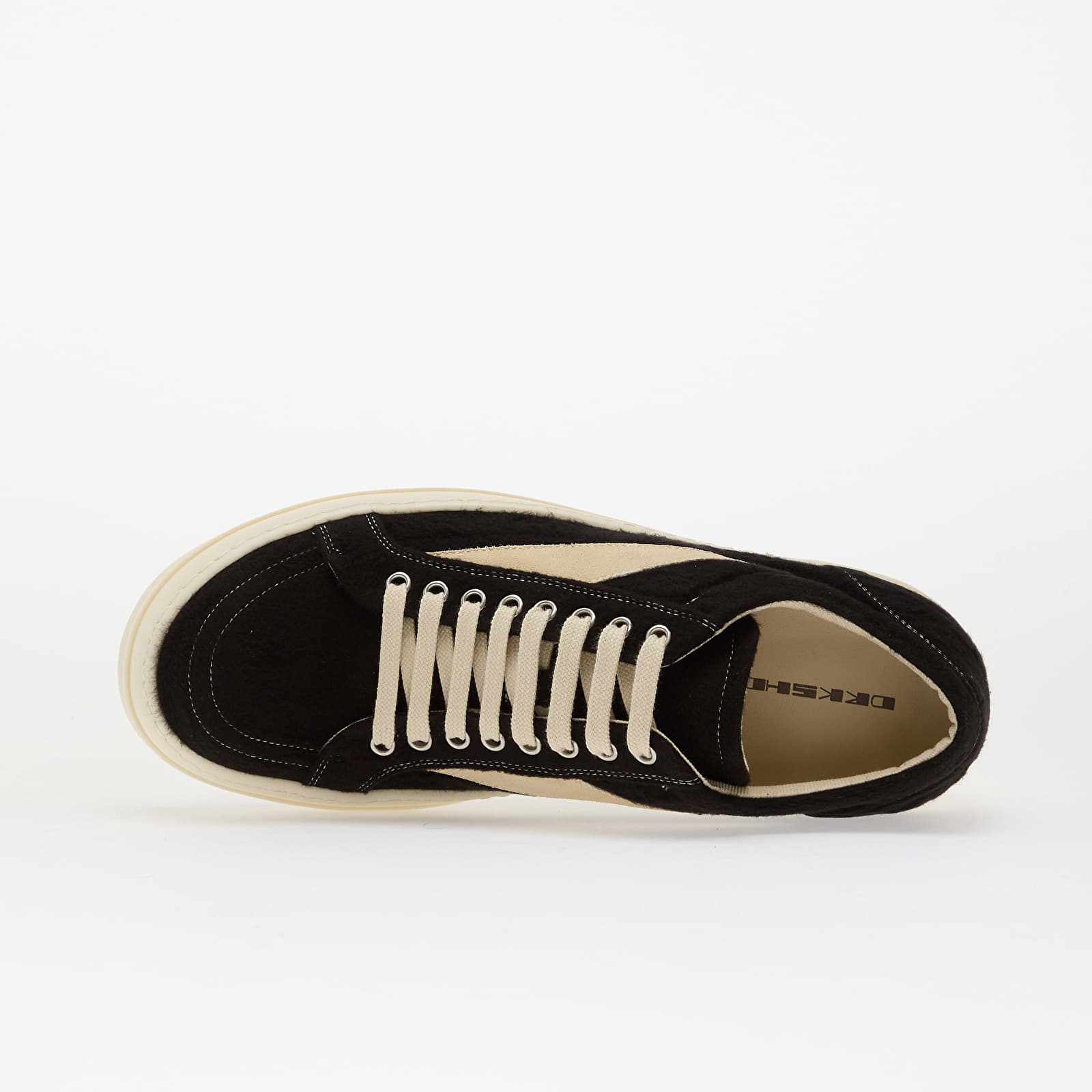 Buty damskie Rick Owens Woven Shoes - Vintage Sneaks Black/ Milk/ Milk