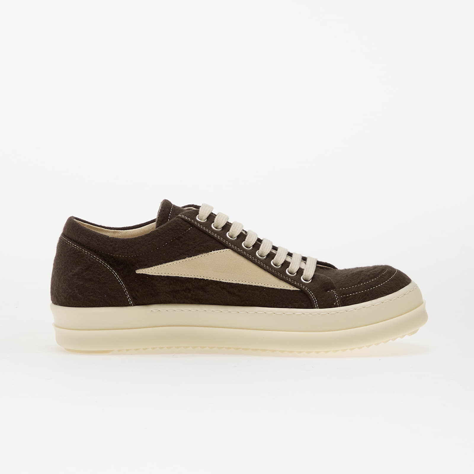 Buty męskie Rick Owens Woven Shoes - Vintage Sneaks Dark Dust/ Milk/ Milk