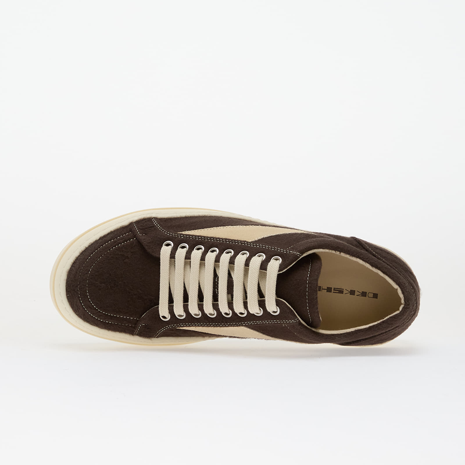 Buty męskie Rick Owens Woven Shoes - Vintage Sneaks Dark Dust/ Milk/ Milk