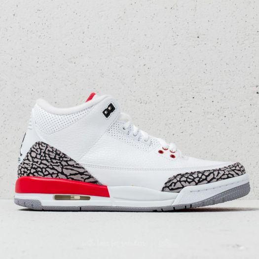 Jordan 3 2025 white/fire red-cement grey-black