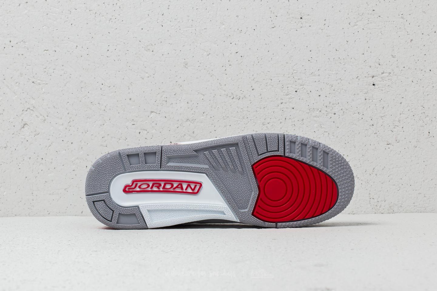 Sko til mænd Air Jordan 3 Retro BG White/ Fire Red-Cement Grey