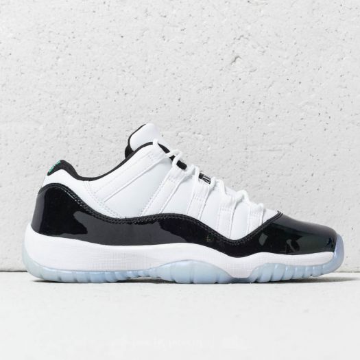 Women s shoes Air Jordan 11 Retro Low GS White Black Emerald Rise Footshop