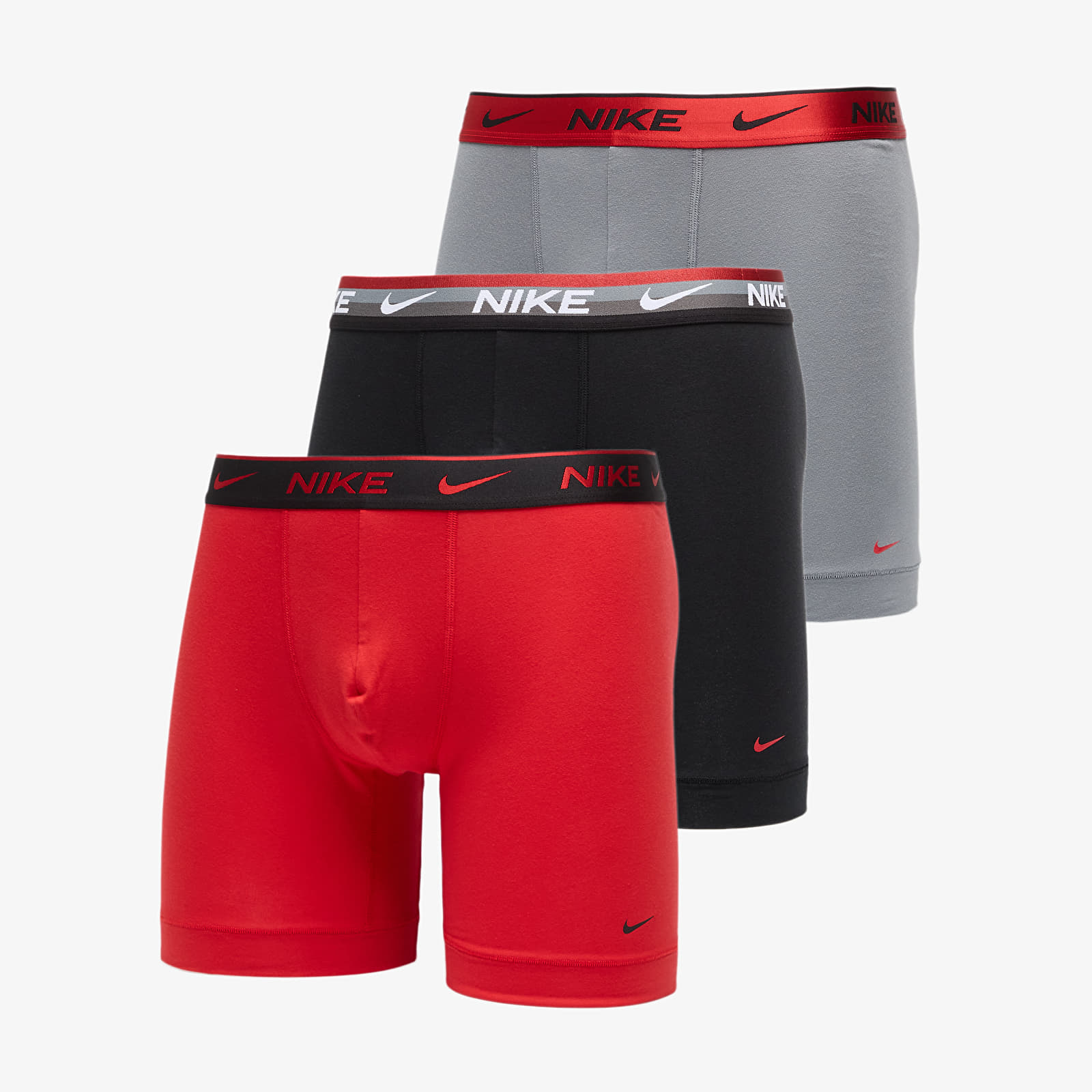 Boksershorts for menn Nike Dri-FIT Everyday Cotton Stretch Boxer Brief 3-Pack Black
