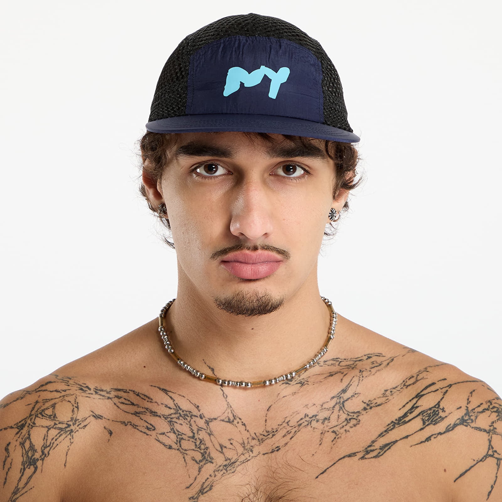 Capac Bandit Open Mesh Run Hat NY Navy/ Black Universal