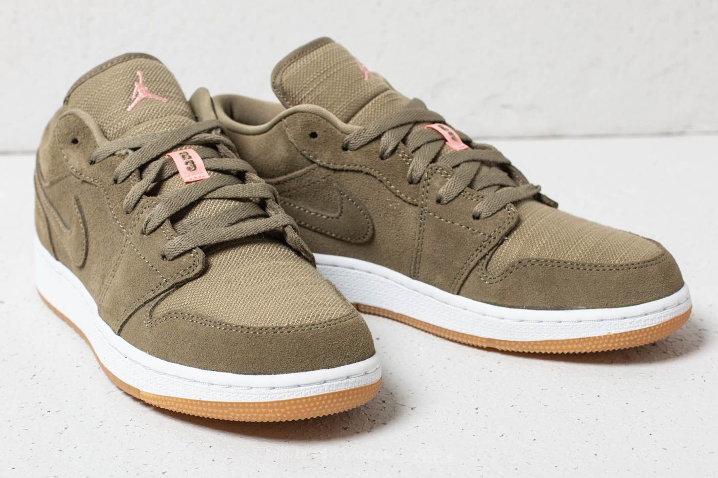 Women s shoes Air Jordan 1 Low GG Trooper Bleached Coral White