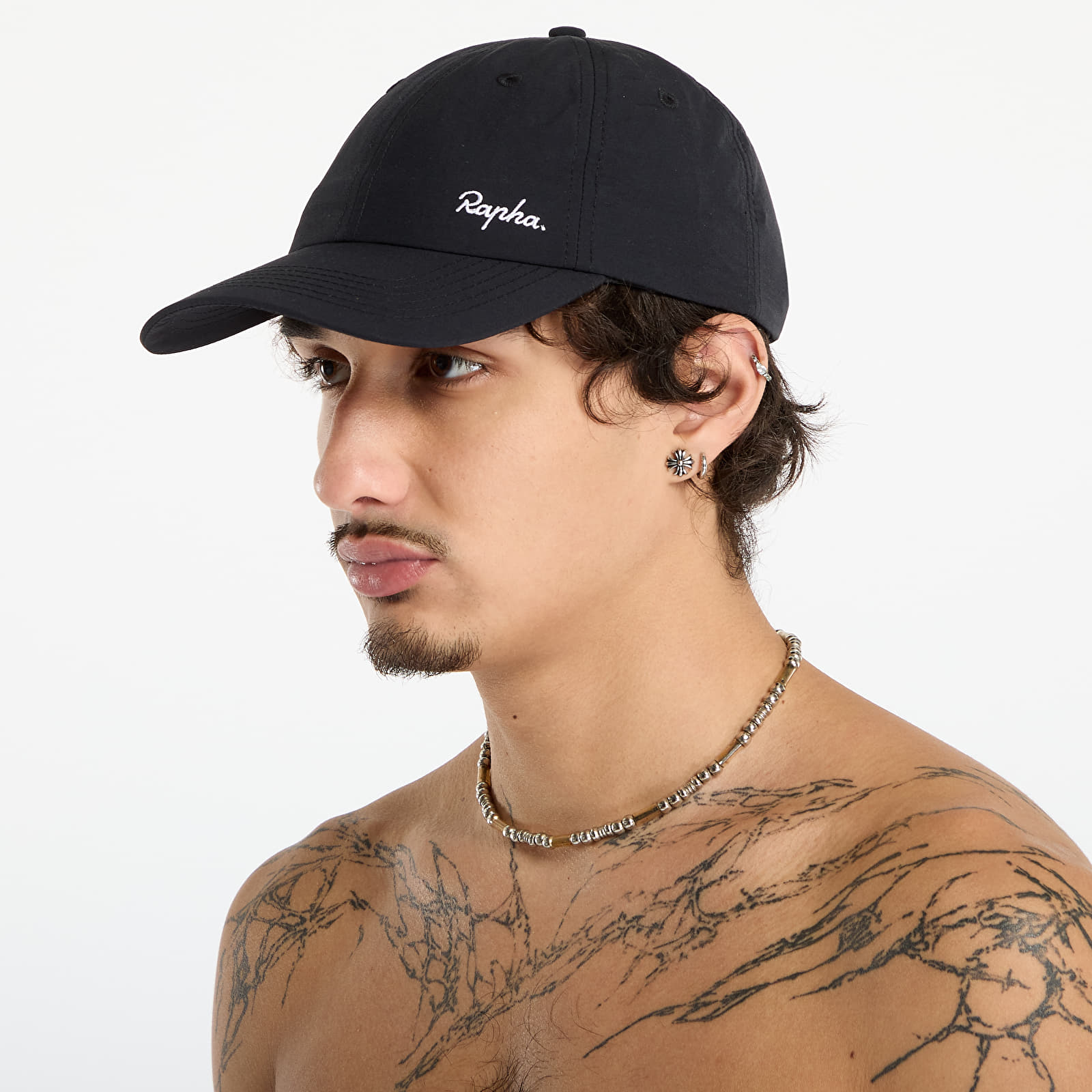 Petten voor heren Rapha 6 Panel Cap Black/ Grey