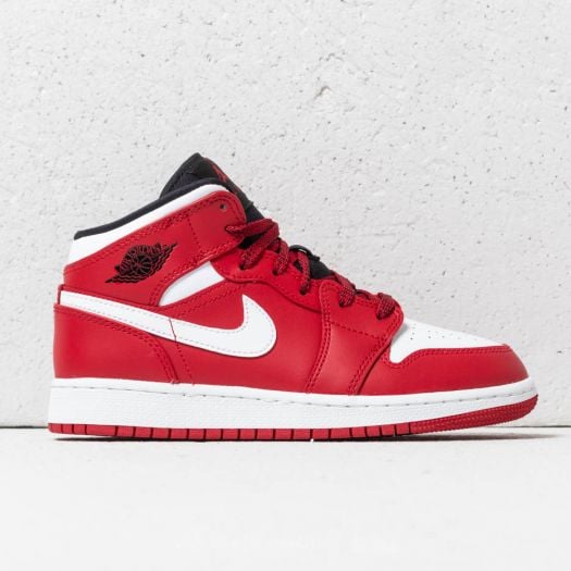 Air jordan 1 mid (bg) gym red/white-black outlet