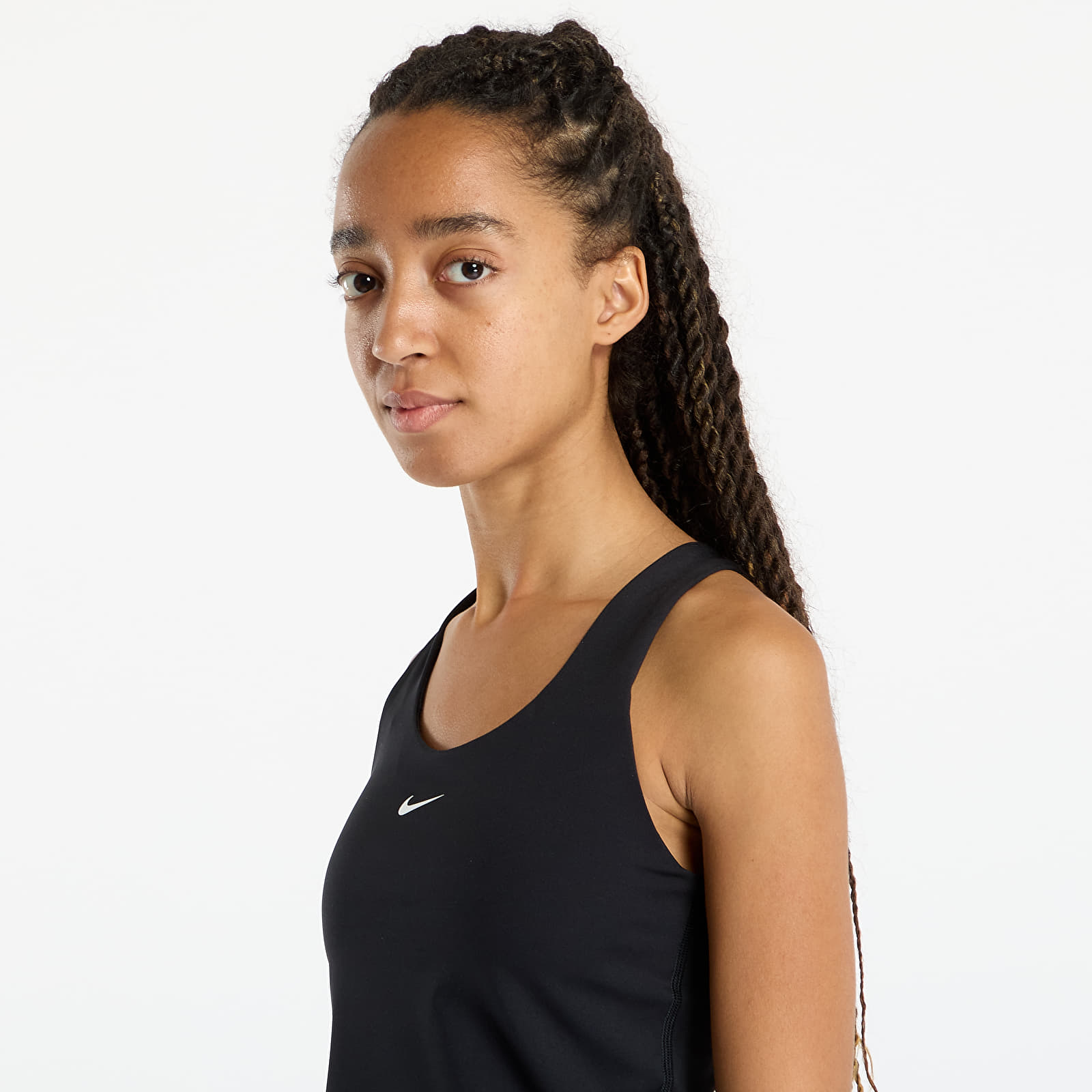 Vests Nike Swoosh Women's Medium-Support Padded Sports Bra Tank Black/ Black/ White
