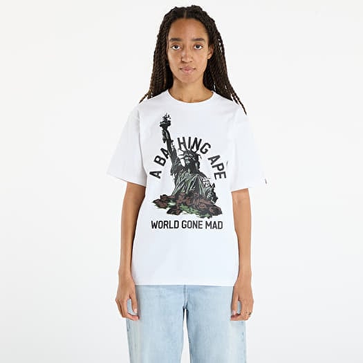 A BATHING APE Statue Of Liberty Tee UNISEX White
