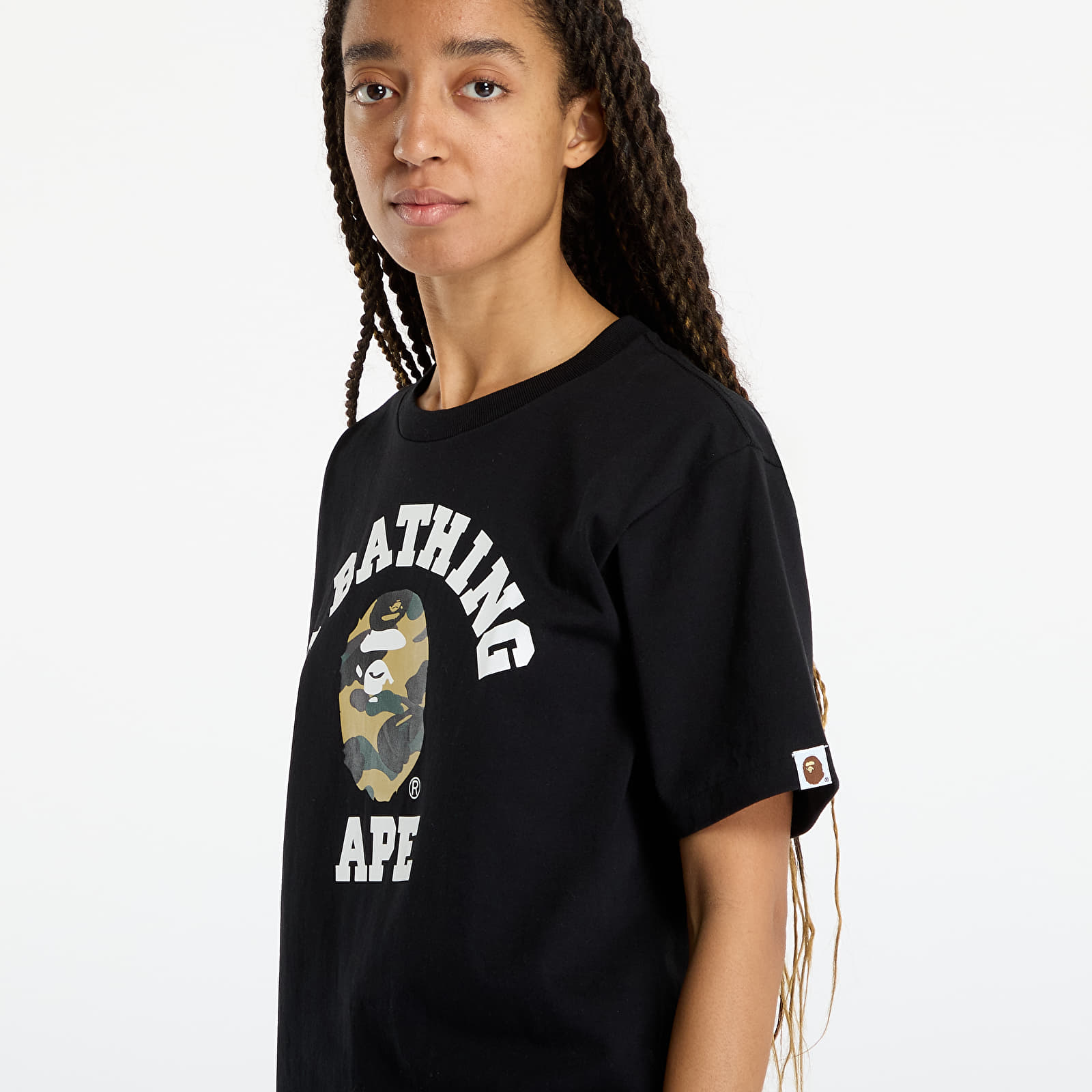 Trička A BATHING APE 1St Camo College Tee UNISEX Black/ Ye